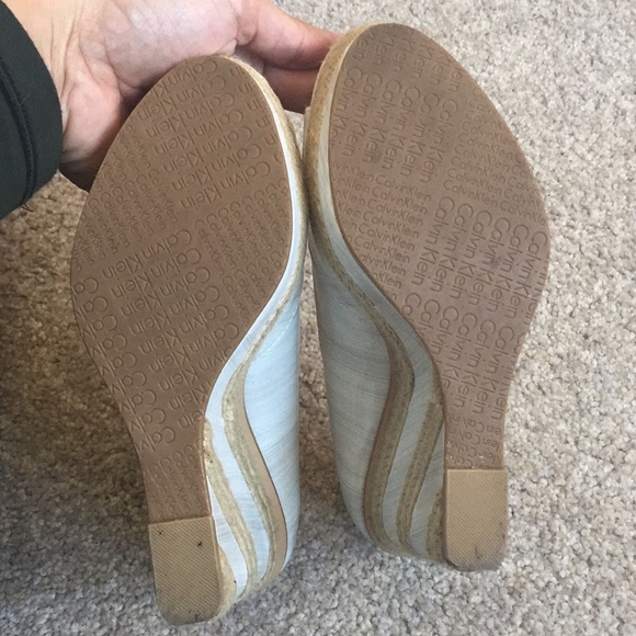 Calvin Klein Peep toe wedges - Picture 5 of 8